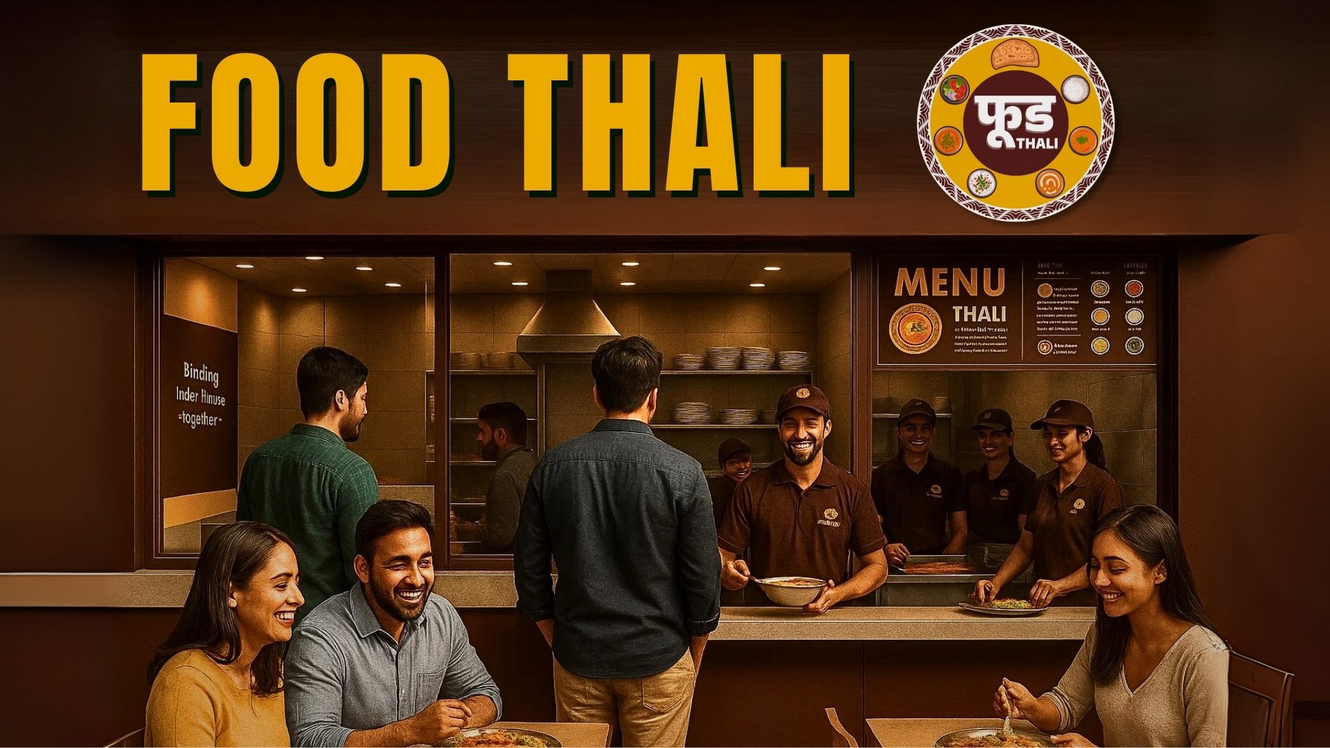 food thali outlet mockup franchise