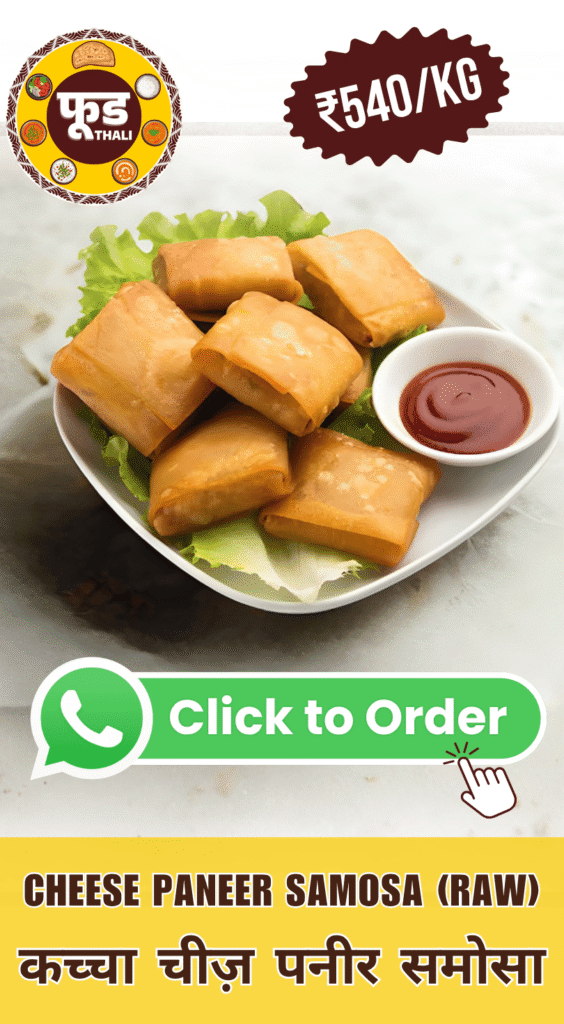 cheese paneer samosa food thali 2